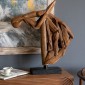 Artekko Woody Καφέ Διακοσμητικό Γλυπτό Άλογο από Ξύλο Teak (65x13x73)cm