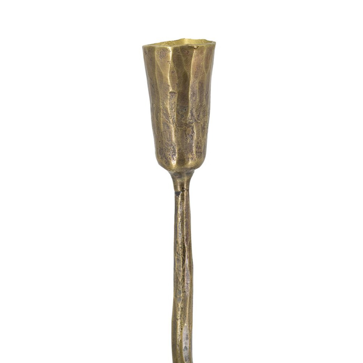 Artekko Solis Χρυσά Μεταλλικά Κηροπήγια (8.9x8.9x40.6)cm (8.9x8.9x30.5)cm (8.9x8.9x24.1)cm 3pcs