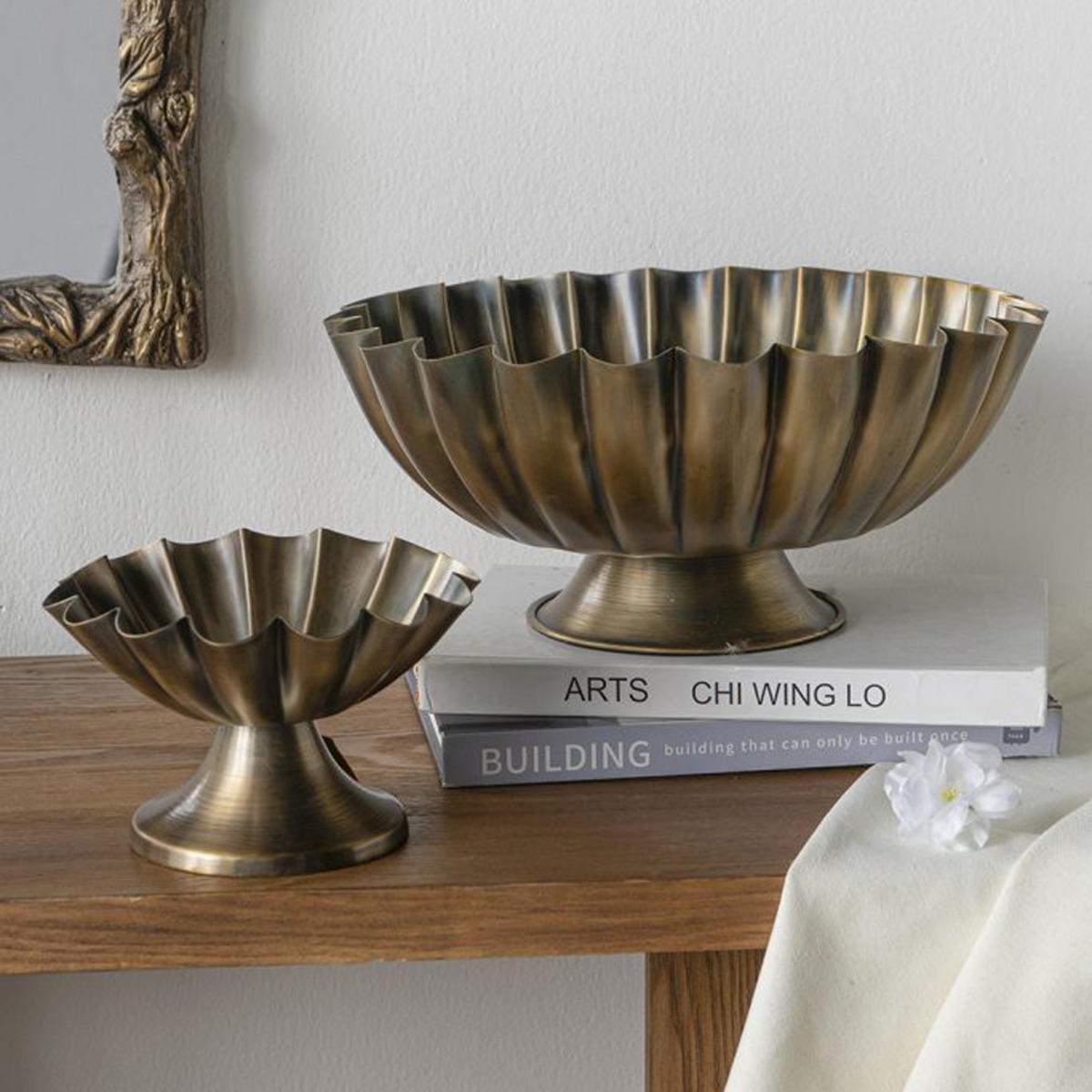 Artekko Solis Χρυσό Μεταλλικό Μπολ (31.5x31.5x14)cm