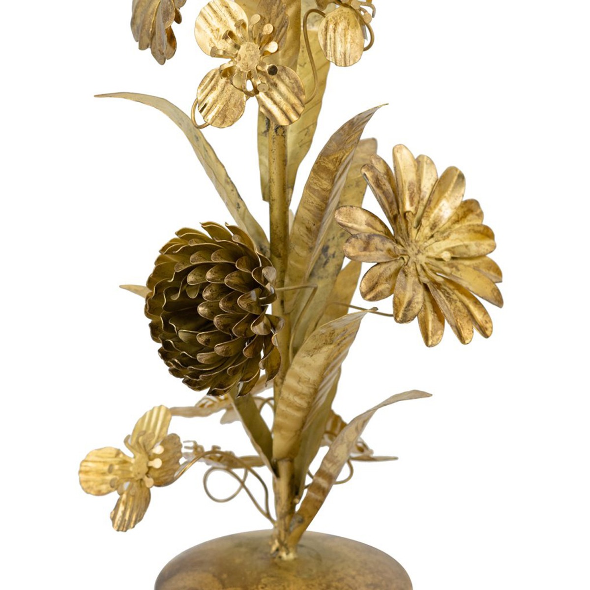 Artekko Solis Χρυσό Μεταλλικό Κηροπήγιο (9x9x30)cm