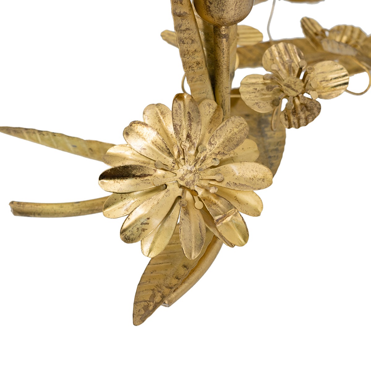 Artekko Solis Χρυσό Μεταλλικό Κηροπήγιο (58x16x15)cm