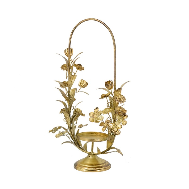 Artekko Solis Χρυσό Μεταλλικό Κηροπήγιο (29x12.5x48.5)cm