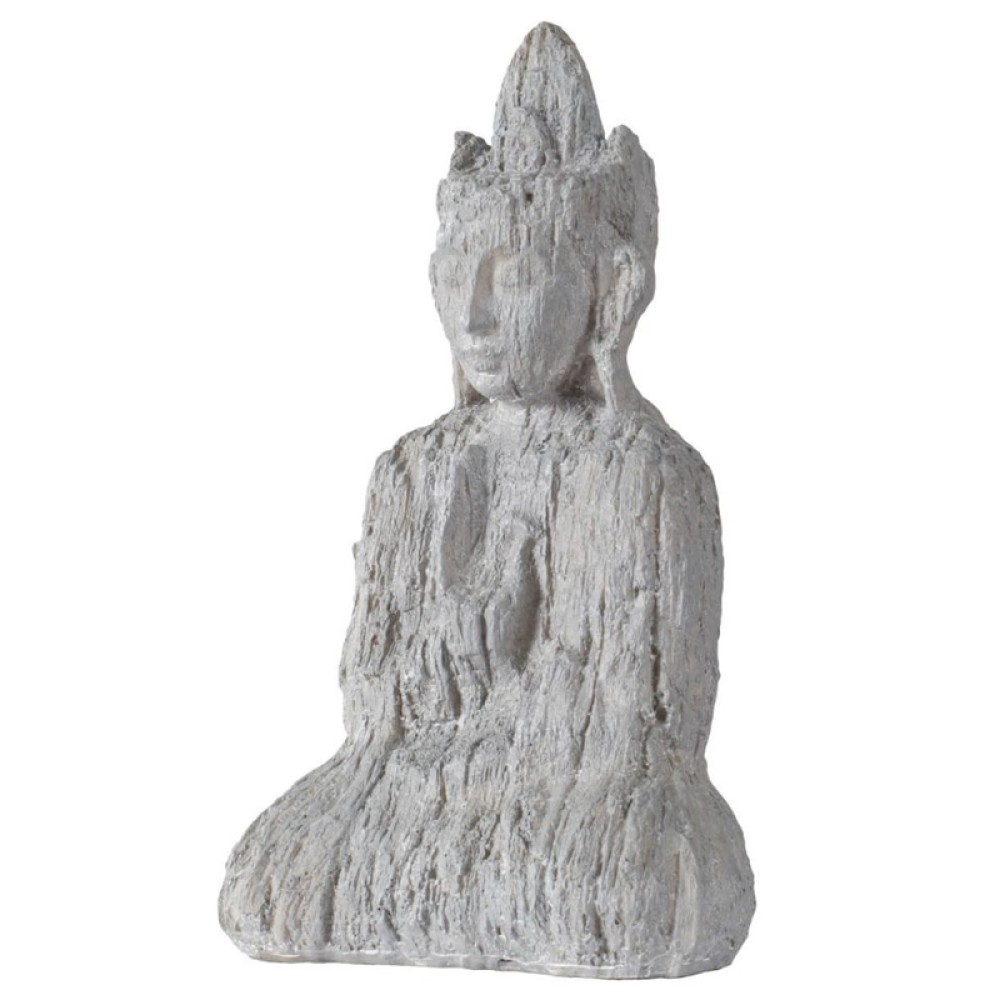 Artekko Buddha Διακοσμητικός πέτρινος εστεμένος Βούδας 15,5x8x23,5cm