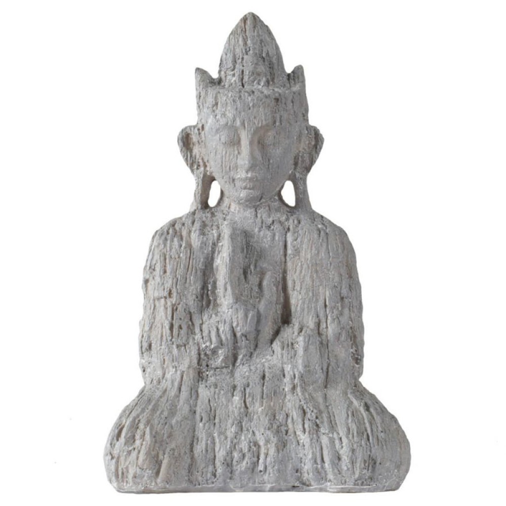 Artekko Buddha Διακοσμητικός πέτρινος εστεμένος Βούδας 15,5x8x23,5cm