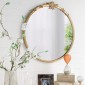 Artekko Mirror Χρυσός MDF Καθρέπτης Τοίχου (76x2.5x79)cm