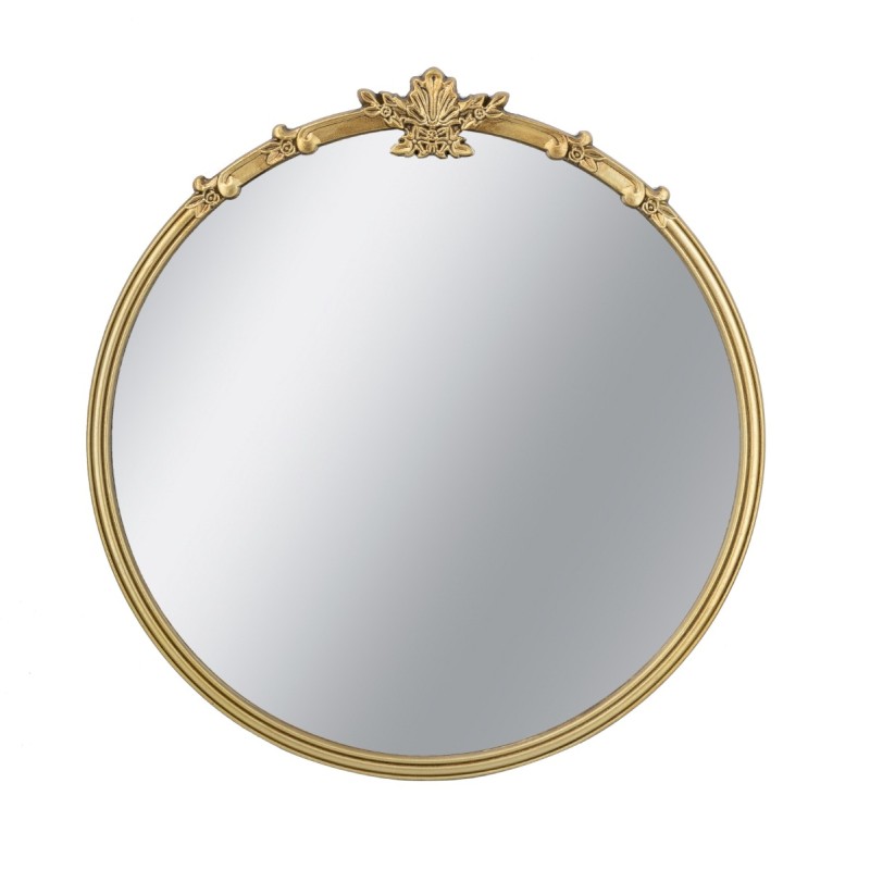 Artekko Mirror Χρυσός MDF Καθρέπτης Τοίχου (76x2.5x79)cm