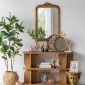 Artekko Mirror Χρυσός MDF Καθρέπτης Τοίχου (60x2.5x95)cm