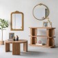 Artekko Mirror Χρυσός MDF Καθρέπτης Τοίχου (60x2.5x95)cm