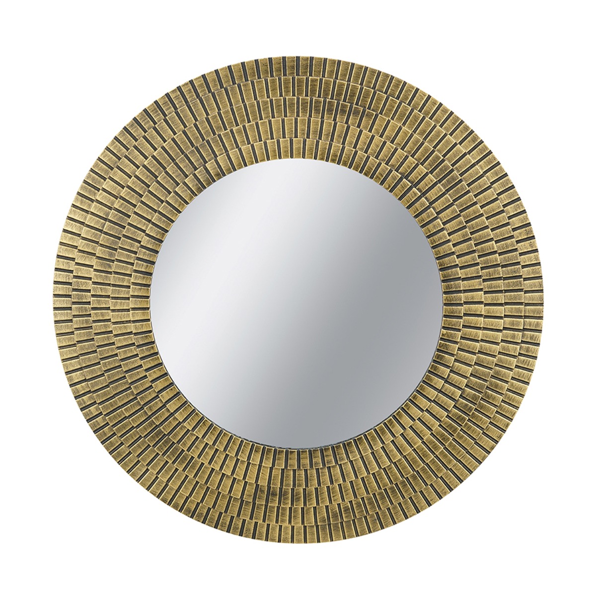 Artekko Mirror Χρυσός MDF Καθρέπτης Τοίχου (75x1.8x75)cm