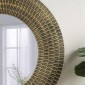 Artekko Mirror Χρυσός MDF Καθρέπτης Τοίχου (75x1.8x75)cm