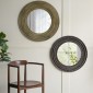 Artekko Mirror Χρυσός MDF Καθρέπτης Τοίχου (75x1.8x75)cm