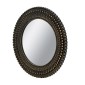 Artekko Mirror MDF Καθρέπτης Τοίχου σε Μαύρο με Χρυσό (67x3x67)cm