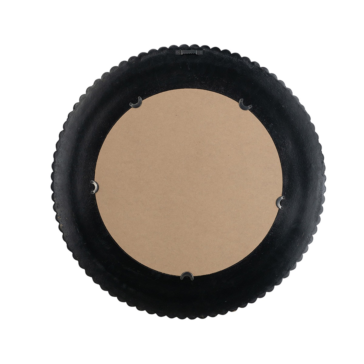Artekko Mirror MDF Καθρέπτης Τοίχου σε Μαύρο με Χρυσό (67x3x67)cm