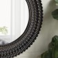 Artekko Mirror MDF Καθρέπτης Τοίχου σε Μαύρο με Χρυσό (67x3x67)cm