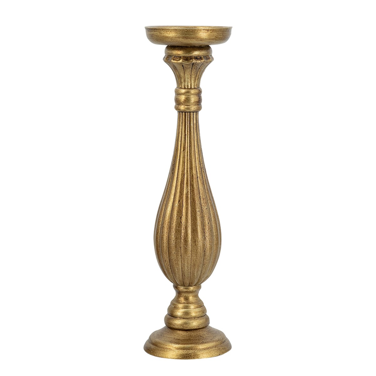 Artekko Solis Χρυσό MDF Κηροπήγιο (10.8x10.8x39.5)cm