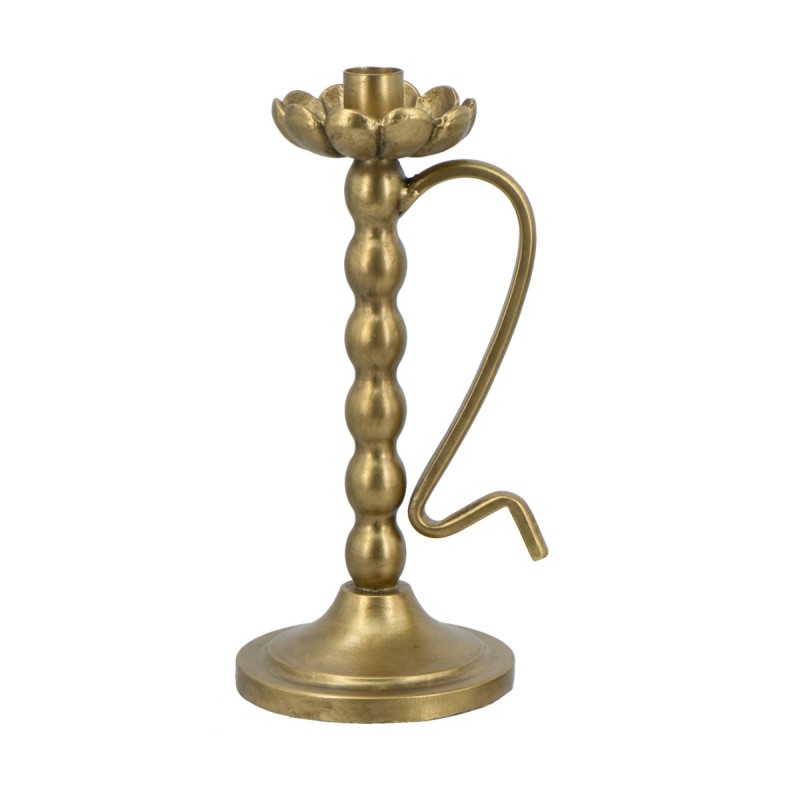 Artekko Solis Χρυσό Μεταλλικό Κηροπήγιο (13.5x11x24.5)cm