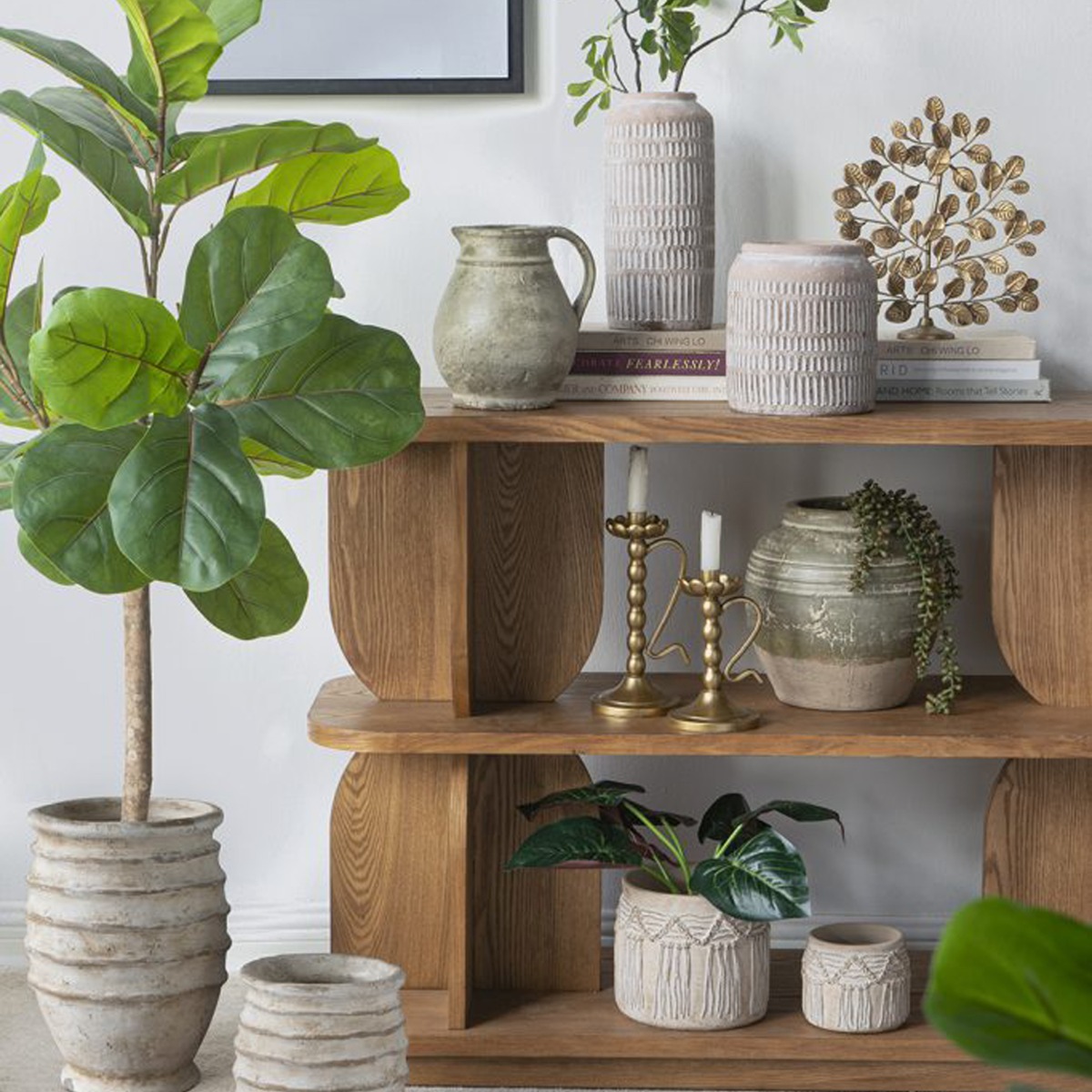 Artekko Solis Χρυσό Μεταλλικό Κηροπήγιο (13.5x11x24.5)cm