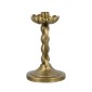 Artekko Solis Χρυσό Μεταλλικό Κηροπήγιο (12.5x11x18.5)cm
