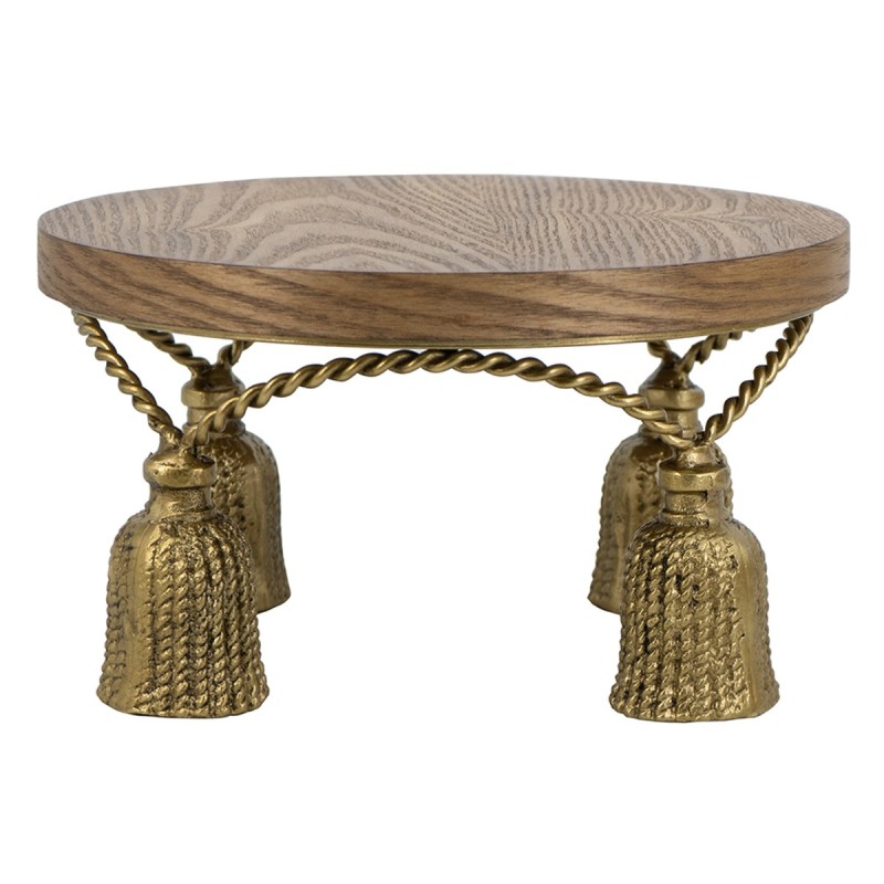 Artekko Solis Καφέ MDF Ορντερβιερα Πλατό (24x24x13)cm