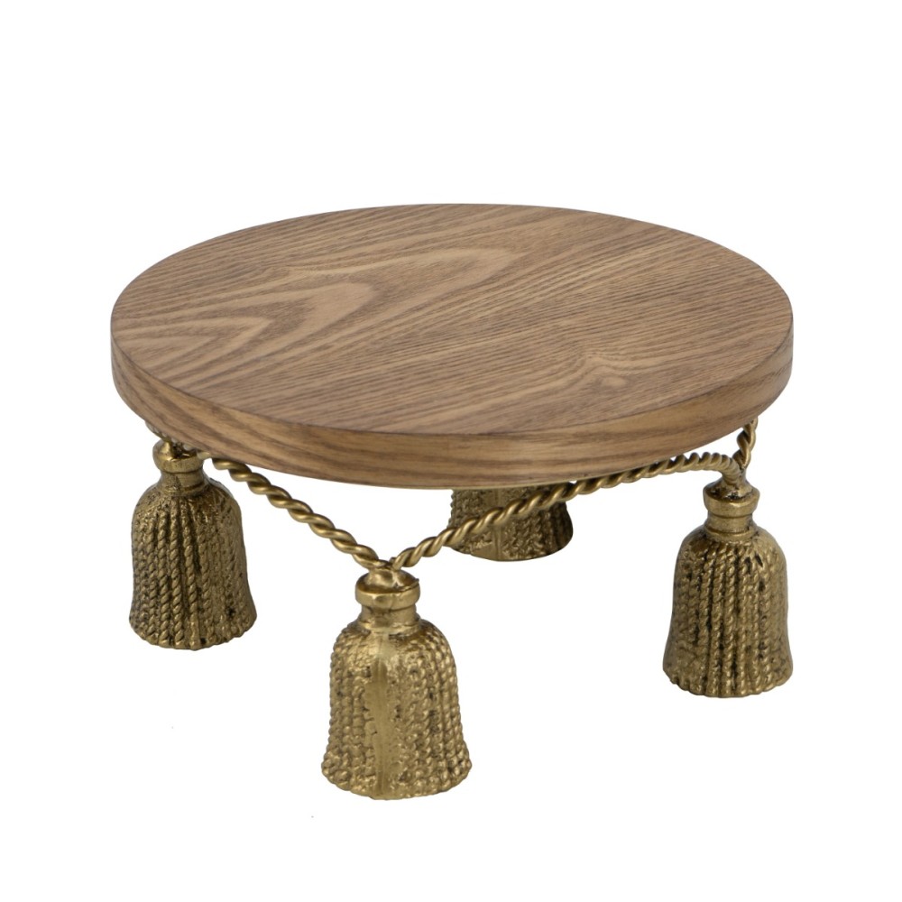 Artekko Solis Καφέ MDF Ορντερβιερα Πλατό (24x24x13)cm