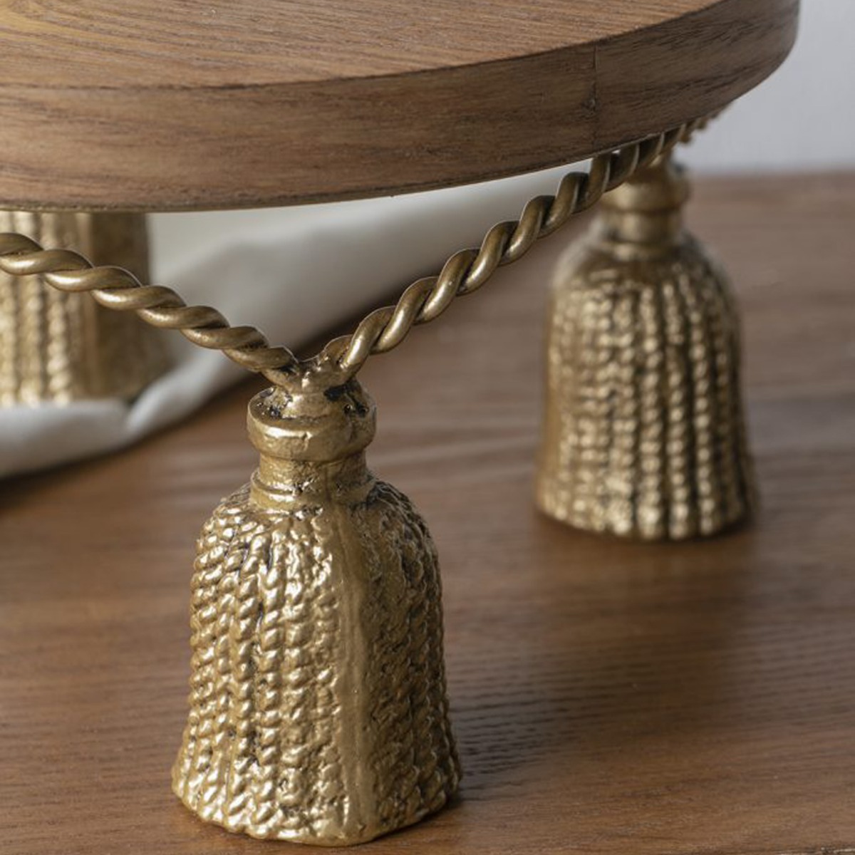 Artekko Solis Καφέ MDF Ορντερβιερα Πλατό (24x24x13)cm