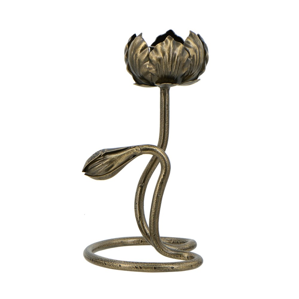 Artekko Solis Χρυσό Μεταλλικό Κηροπήγιο (10x11.5x19)cm