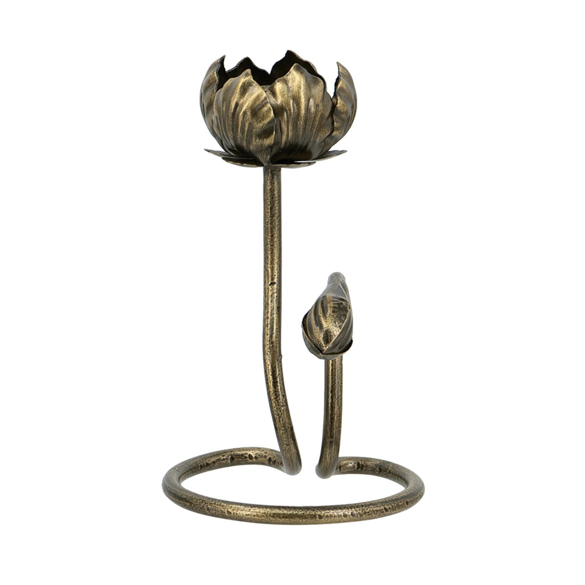 Artekko Solis Χρυσό Μεταλλικό Κηροπήγιο (10x11.5x19)cm