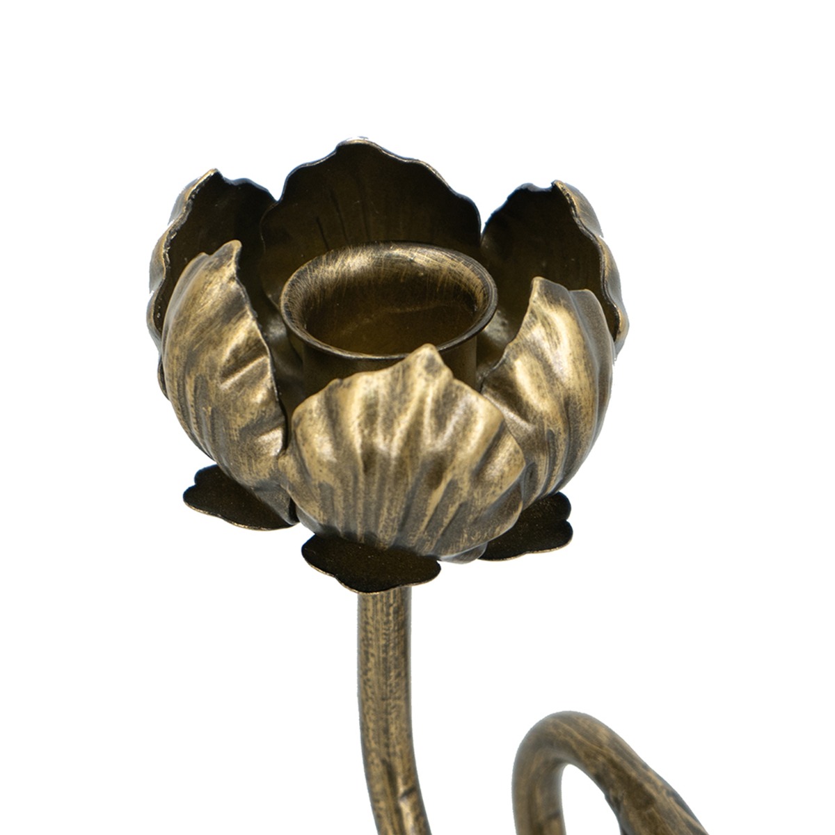 Artekko Solis Χρυσό Μεταλλικό Κηροπήγιο (10x11.5x19)cm