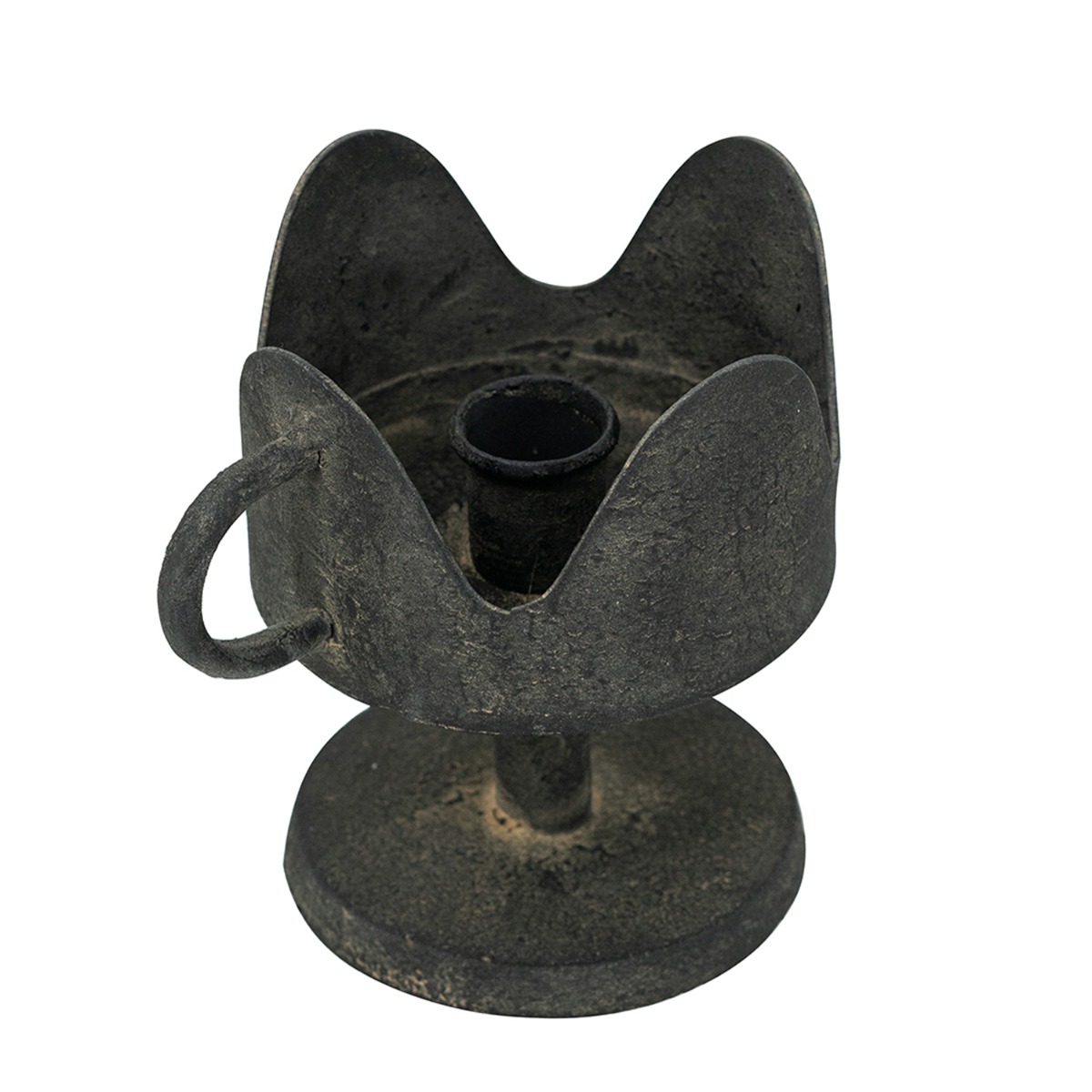 Artekko Solis Μαύρο Μεταλλικό Κηροπήγιο (12.5x9.5x40)cm