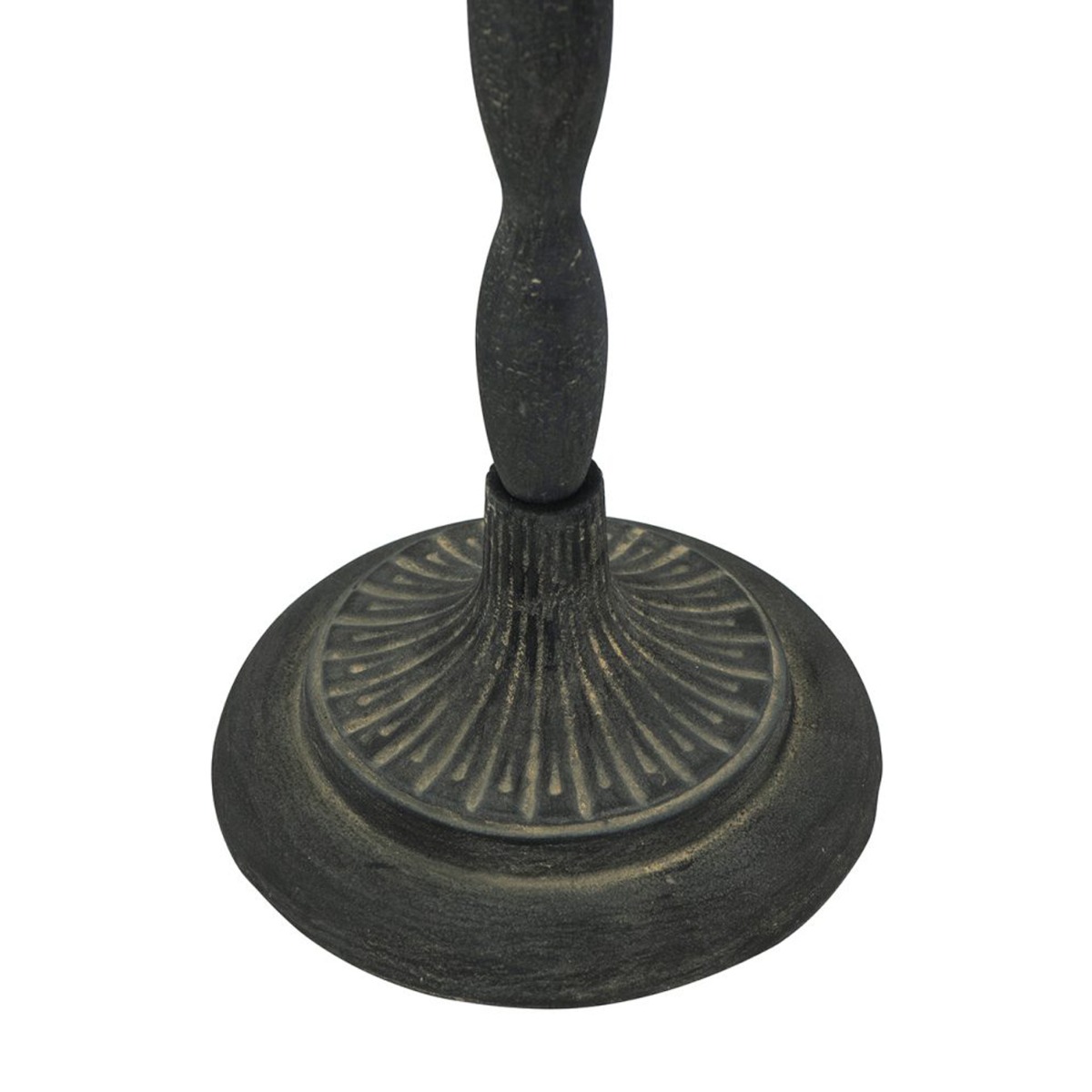 Artekko Solis Καφέ Βοηθητικό Τραπέζι από Ξύλο Ελάτης με Μαύρη Μεταλλική Βάση (30.3x30.3x75)cm