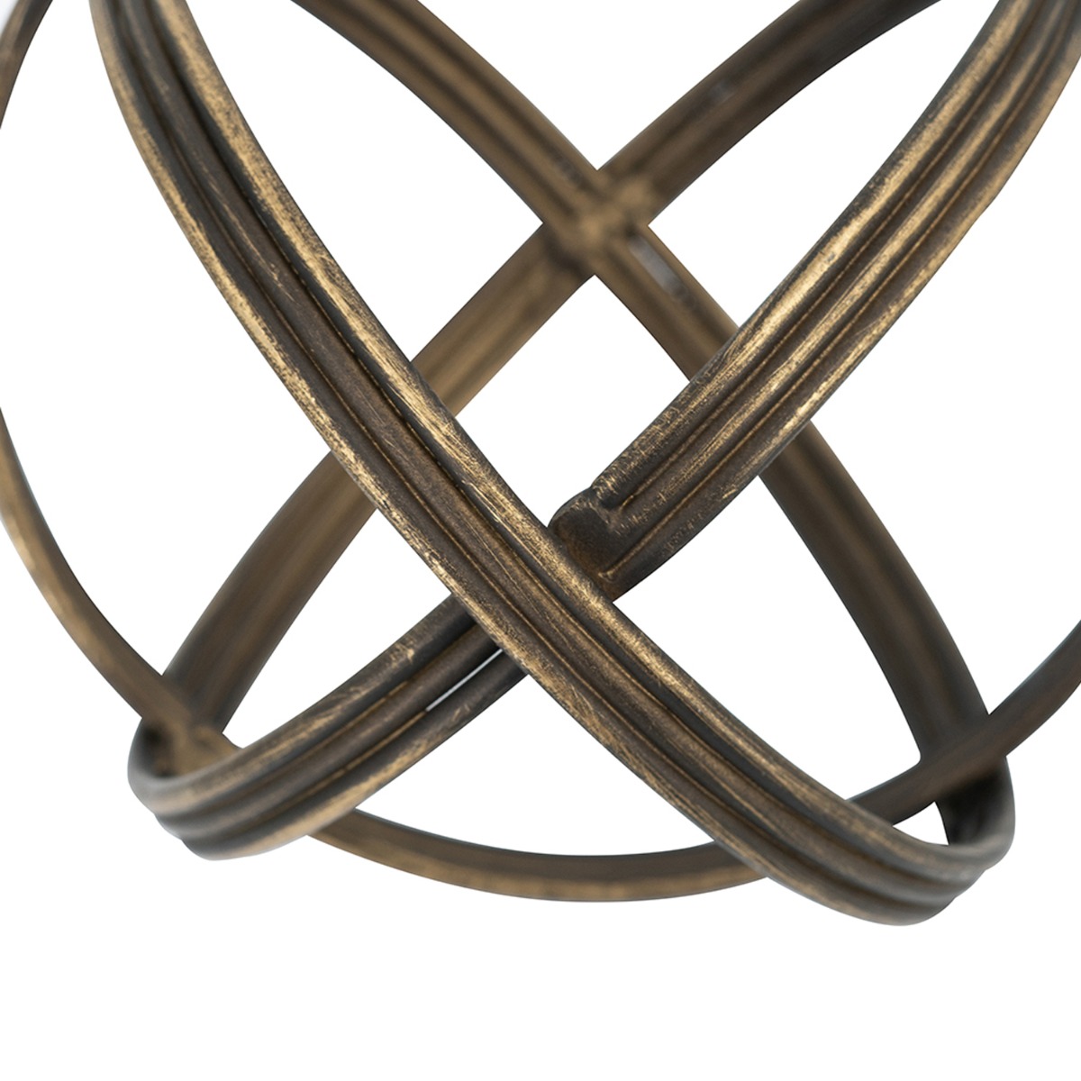 Artekko Solis Μεταλλική Διακοσμητική Σφαίρα σε Μαύρο με Χρυσό (11.5x11.5x11.5)cm