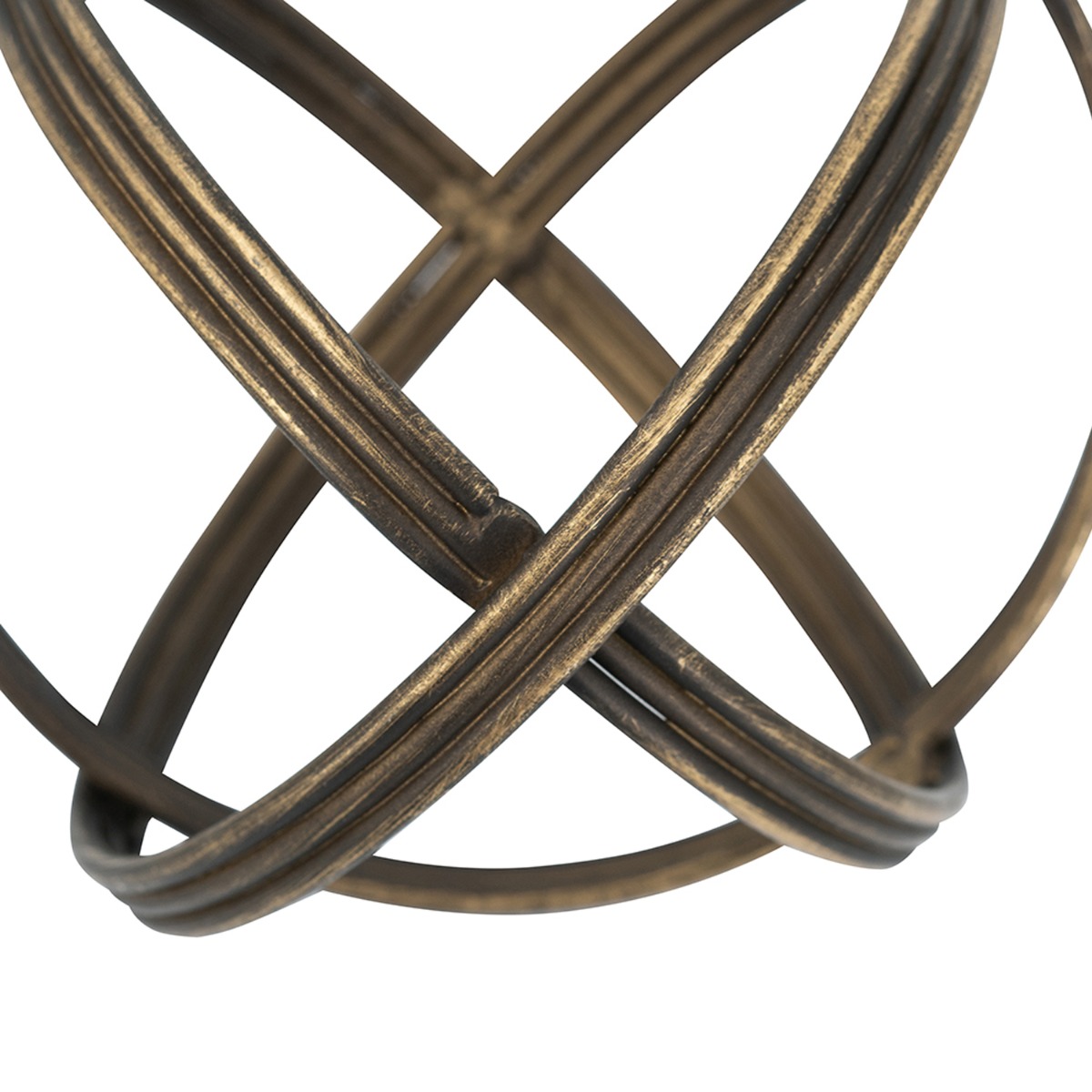 Artekko Solis Μεταλλική Διακοσμητική Σφαίρα σε Μαύρο με Χρυσό (15x15x15)cm