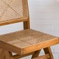 Artekko Lume Καφέ Καρέκλα με Ρατάν από Ξύλο Teak (45x49x89)cm