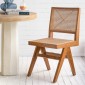 Artekko Lume Καφέ Καρέκλα με Ρατάν από Ξύλο Teak (45x49x89)cm
