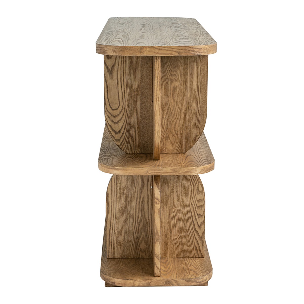 Artekko Lume Καφέ MDF Ραφιέρα (120x38x82.5)cm