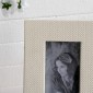 Artekko Lisa MDF Κορνίζα με Λευκό Τεχνόδερμα για Φωτογραφία 3.5x5.5" (19x2x24)cm