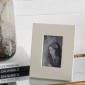 Artekko Lisa MDF Κορνίζα με Λευκό Τεχνόδερμα για Φωτογραφία 3.5x5.5" (19x2x24)cm