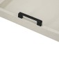 Artekko Lisa Λευκοί MDF Διακοσμητικοί Δίσκοι με Τεχνόδερμα (45.72x35.56x6.35)cm (39.37x30.48x6.35)cm 2pcs