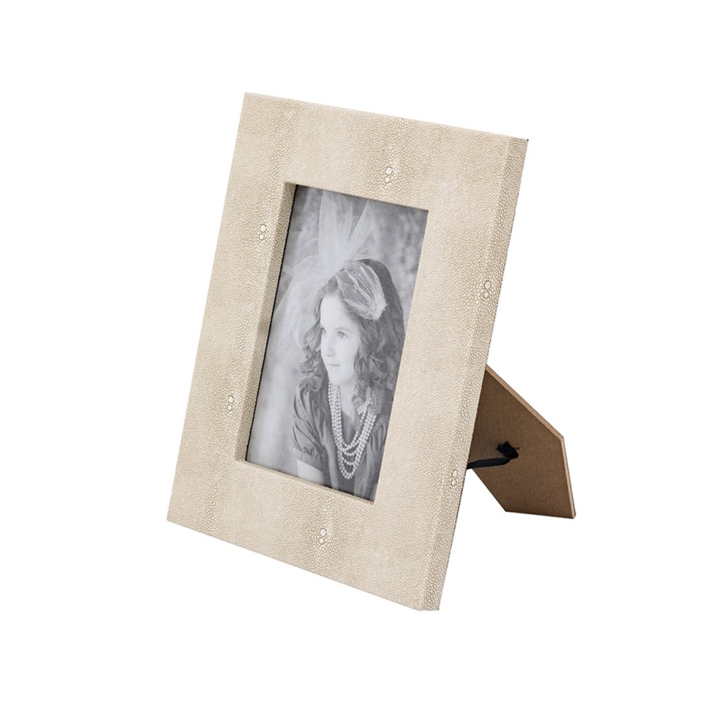 Artekko Lisa MDF Κορνίζα με Γκρι Τεχνόδερμα για Φωτογραφία 4.5x6.5" (21x2x26)cm