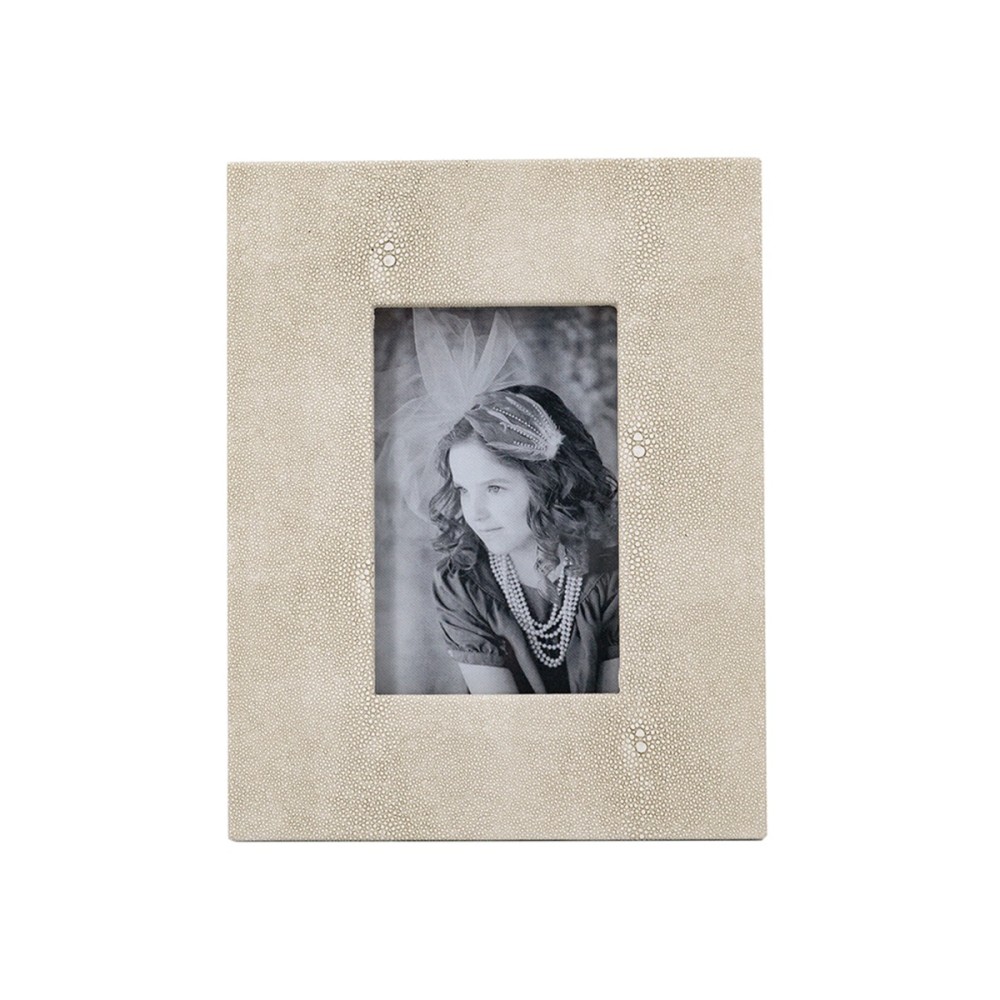 Artekko Lisa MDF Κορνίζα με Γκρι Τεχνόδερμα για Φωτογραφία 3.5x5.5" (19x2x24)cm