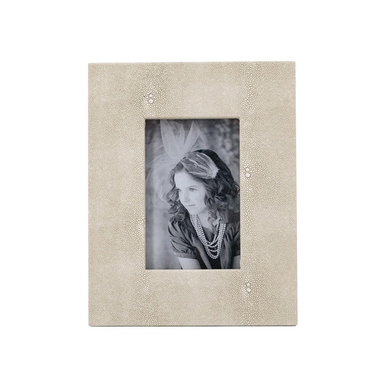 Artekko Lisa MDF Κορνίζα με Γκρι Τεχνόδερμα για Φωτογραφία 3.5x5.5" (19x2x24)cm