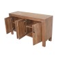 Artekko Veil Καφέ Μπουφές από Ξύλο Ακακίας (137.2x40.6x75.8)cm