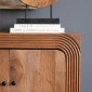Artekko Veil Καφέ Μπουφές από Ξύλο Ακακίας (137.2x40.6x75.8)cm