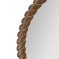 Artekko Spiral Καφέ Ξύλινος Καθρέπτης Τοίχου (72x72x3)cm
