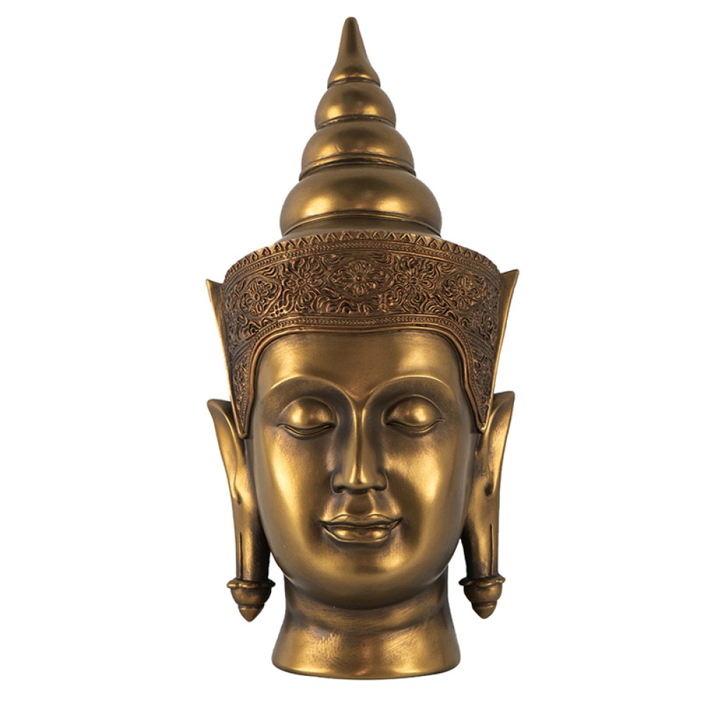 Artekko Buddha Προτομή διακοσμητική Βούδας μεγάλη 16X19X36