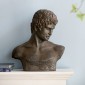 Artekko Atticus Προτομή Διακοσμητική από Μαγνήσιο Γκρι (49x23x57)cm