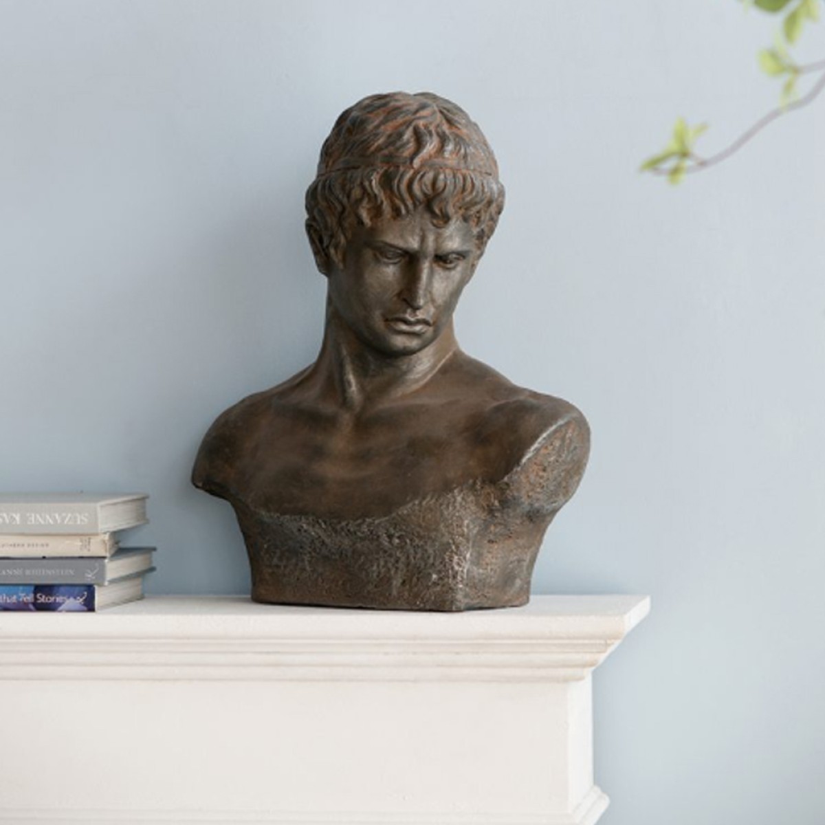 Artekko Atticus Προτομή Διακοσμητική από Μαγνήσιο Γκρι (49x23x57)cm