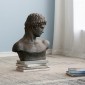 Artekko Atticus Προτομή Διακοσμητική από Μαγνήσιο Γκρι (49x23x57)cm