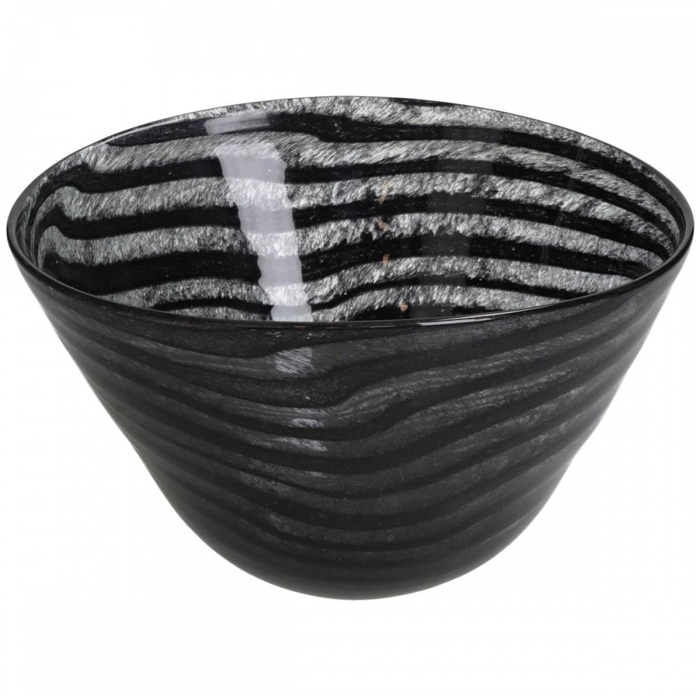 Μπολ ArteLibre Μαύρο Γυαλί 20x18x13.5cm