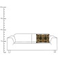 Μαξιλάρι ArteLibre Χρυσό Βαμβακερό 40x60cm